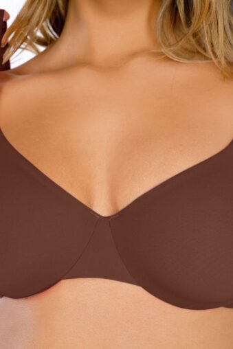 Second-Skin Comfort Wireless Bra: No-Show Smooth Plunge Underwear